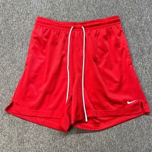 Nike Mens Dri-FIT Mesh Basketball Shorts Red White HV1880-657 Size M